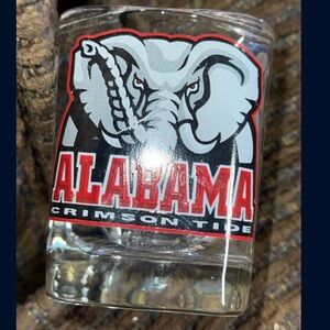 Official Alabama Crimson Tide College University Roll Shot Glass Vintage Classic
